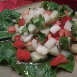 Afghan Tomato, Cucumber and Onion Salad (Salata)