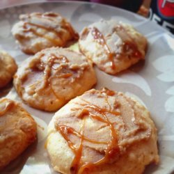 Caramel Frosted Apple Cookies