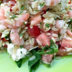Shrimp, Feta, and Orzo Salad