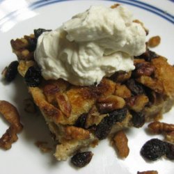 Bread Pudding With Chantilly Cream