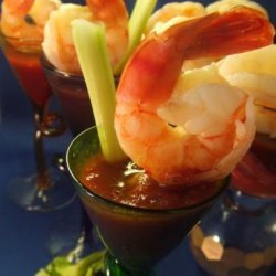 Shrimp With Spicy Bloody Mary Sauce