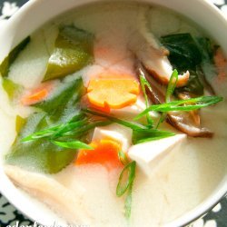 Miso Soup with Carrots and Tofu