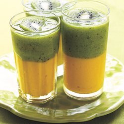 Green Tea-Kiwi and Mango Smoothie